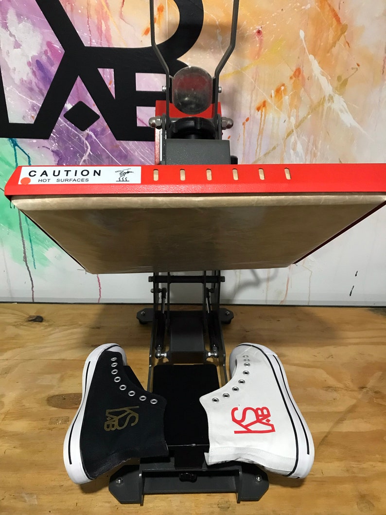 Heat Press Shoes Platen , to Print Your Graphic on Canvas Shoes