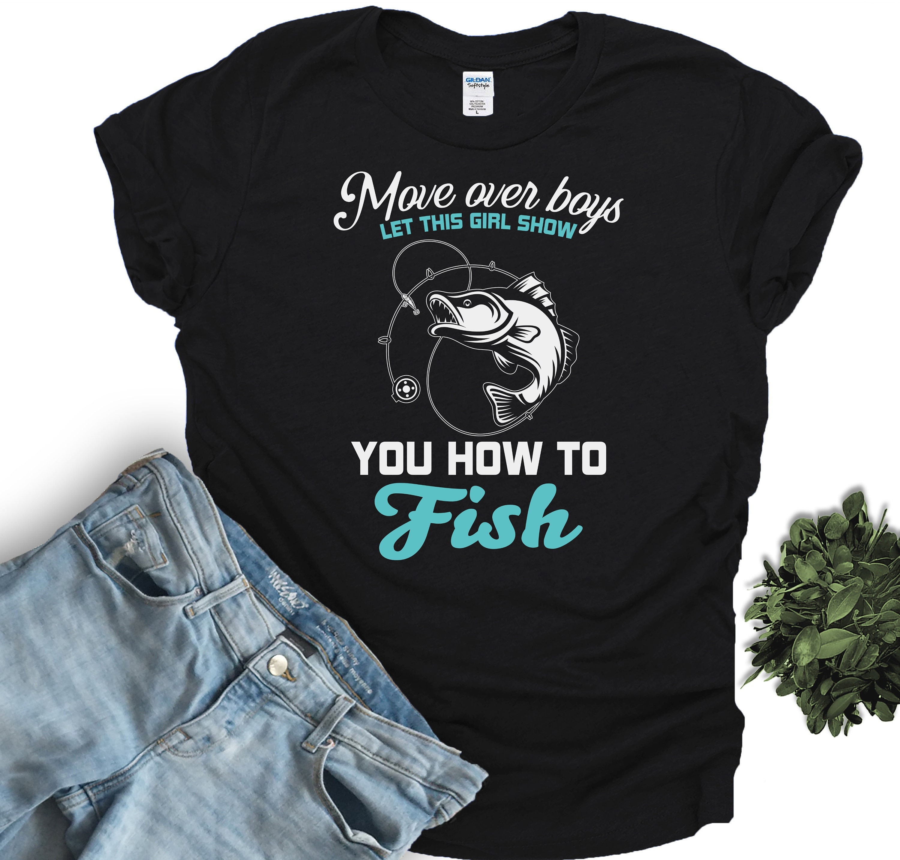 Funny Fishing Bass Fishing Shirt for Women, Fishing Shirt for Her