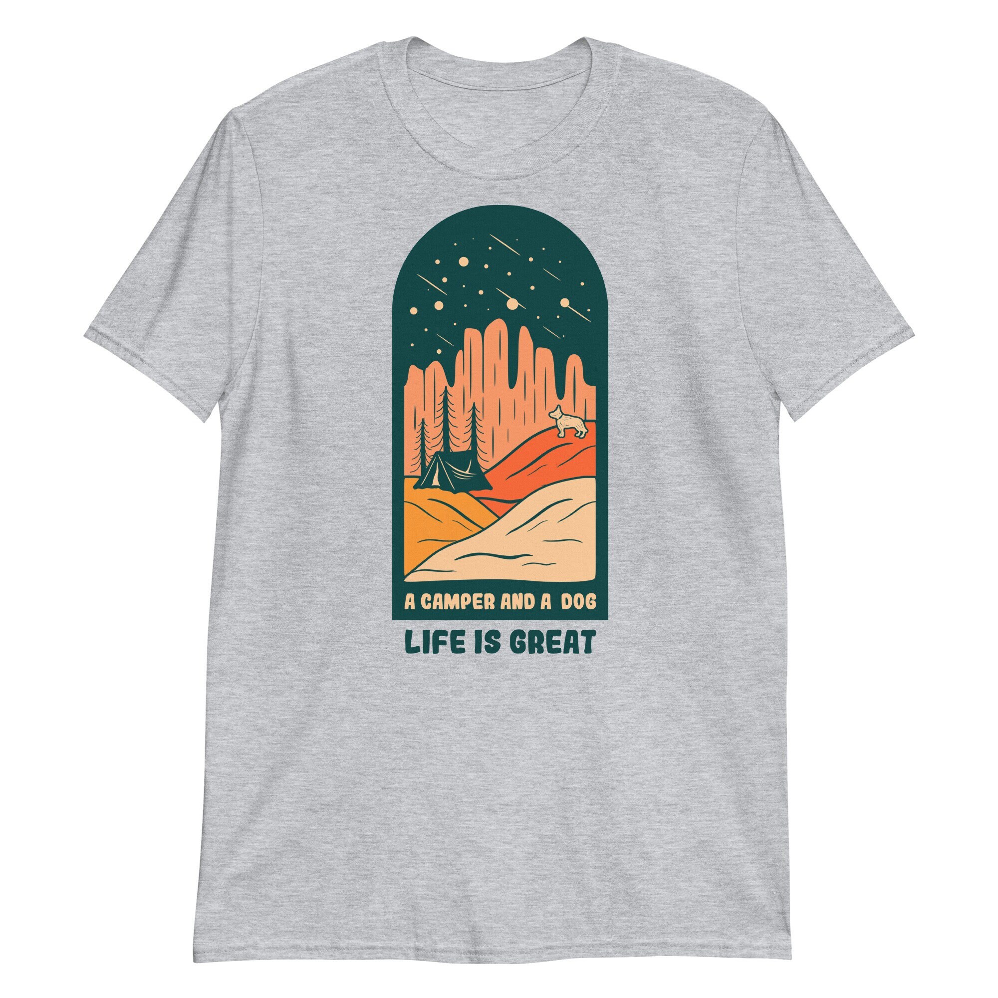 Camping Shirt a Camper and A Dog Life 