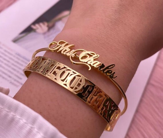 Customized cheap name bangles
