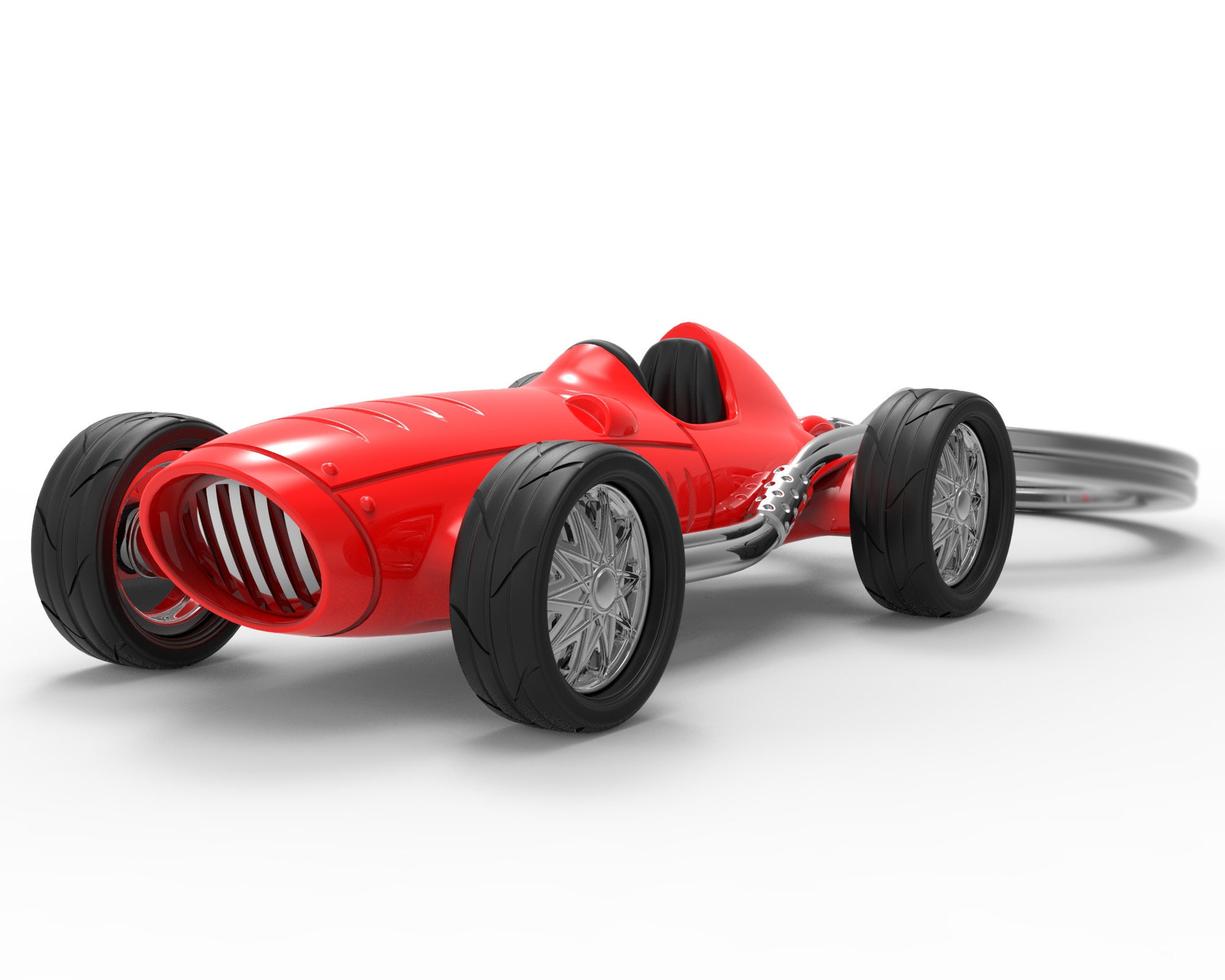 Metalmorphose VINTAGE RACER (red) Keychain - Etsy
