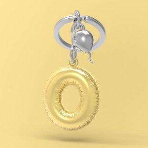 Metalmorphose 3D PARTY ALPHABET &quot;O&quot; KEYCHAIN