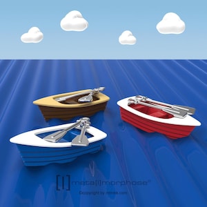 Metalmorphose 3D ROW BOAT KEYCHAIN