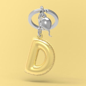 Metalmorphose 3D PARTY ALPHABET &quot;D&quot; KEYCHAIN