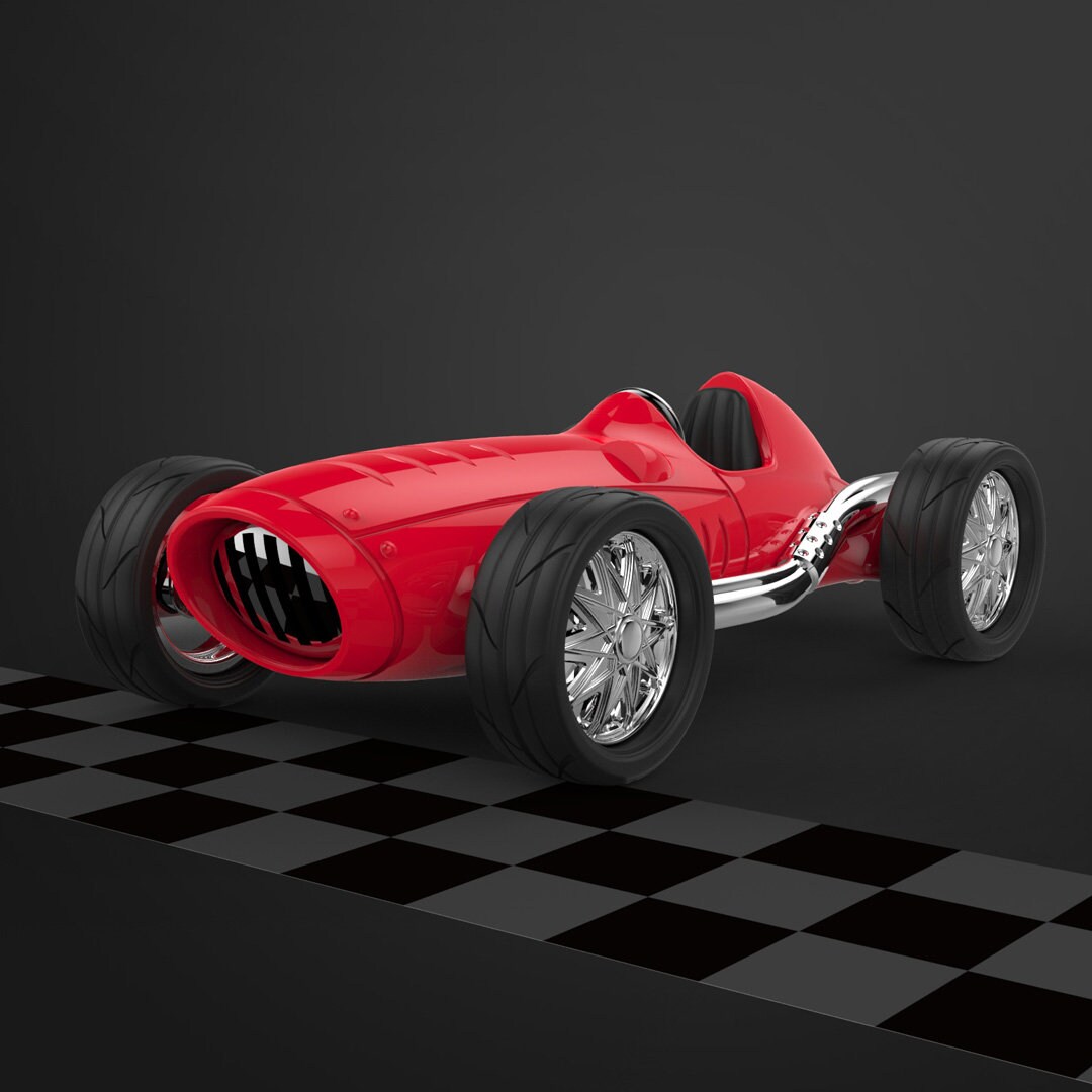 Metalmorphose VINTAGE RACER (red) Keychain - Etsy