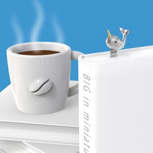 Metalmorphose 3D NARWHAL BOOKMARK