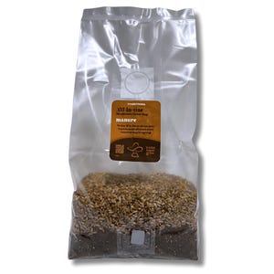 All-In-One Manure Mushroom Grow Bag – Organic Rye Grain + Manure Substrate