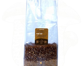 All-In-One Mushroom Grow Bag – Coconut Coir + Organic Rye Grain, Sterile & Ready to Use