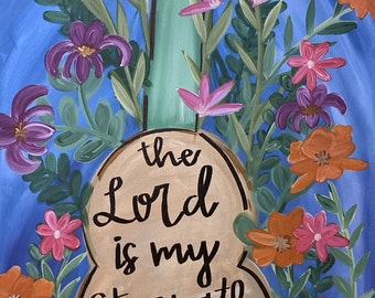 Estampado floral pintado a mano