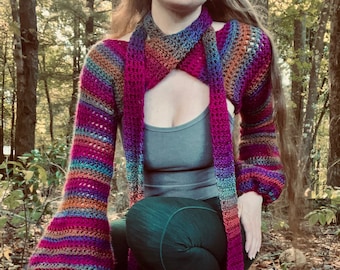 The Switchback Bolero // Crochet Pattern // Crochet Shrug