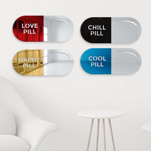 Acrylic Pill Decor Etsy