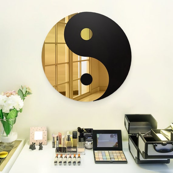 Yin Yang Wall Art Decor Mystic Wall Art Zen Yoga Room Wall | Etsy