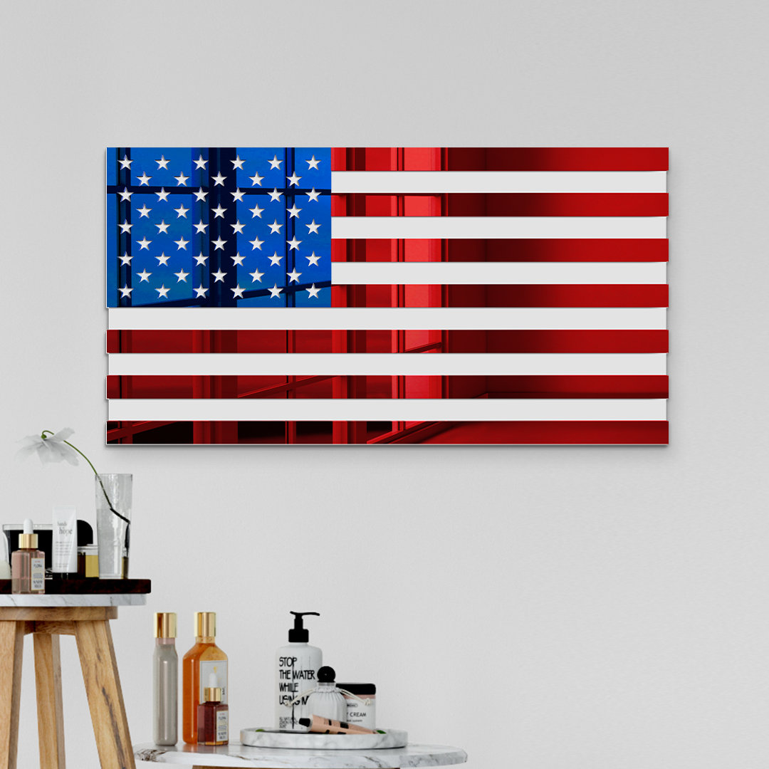 Acrylic American Flag Wall Mirror Decor USA Flag Wall Decor Etsy