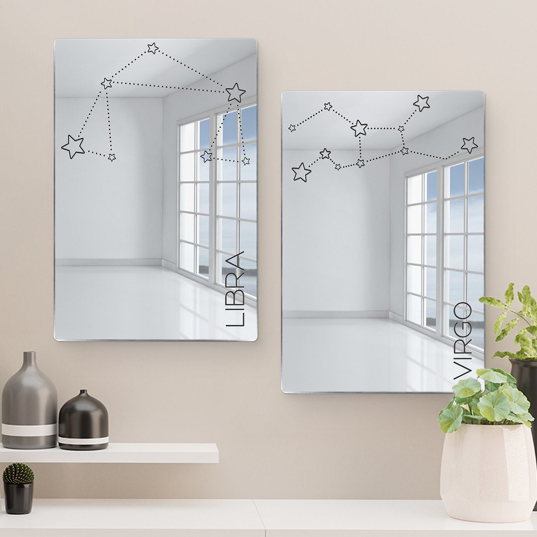 Zodiac Sign Wall Art Astrology Wall Decor Yoga Room Decor Etsy UK