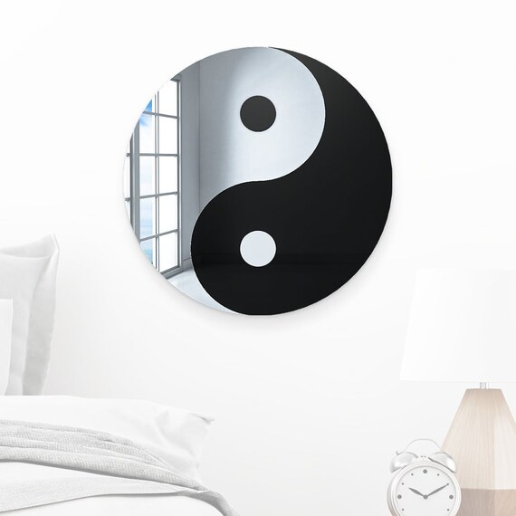 Yin Yang Wall Art Decor, Mystic Wall Art, Zen Yoga Room Wall Decor, Cool Yin Yang Acrylic Wall Art, Yin Yang Accent Piece, Tai Chi Wall Art