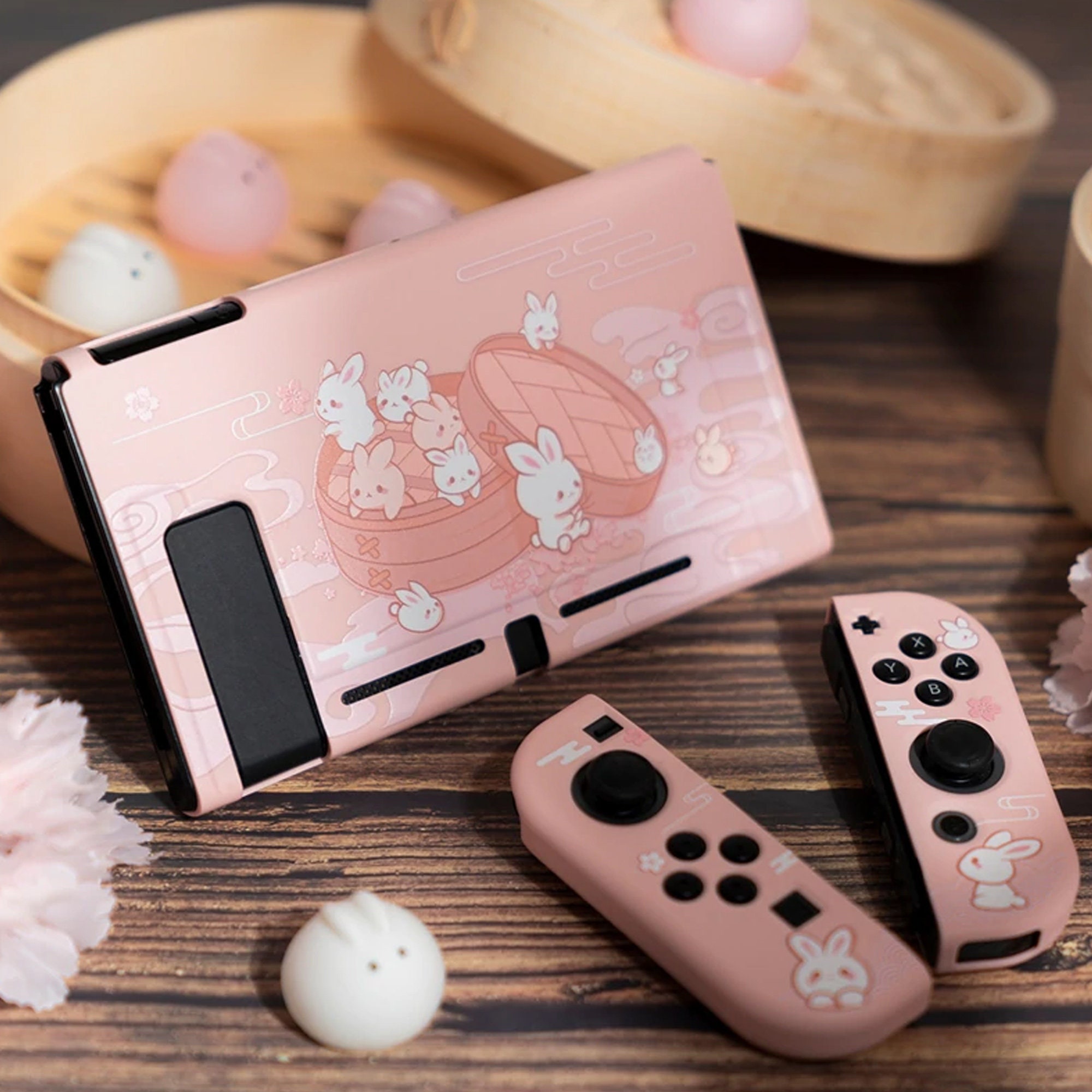 Nintendo Switch Case | Steamed Dumpling Bunny | Kawaii Nintendo Switch Case | Steamed Dumpling Bunny | Kawaii