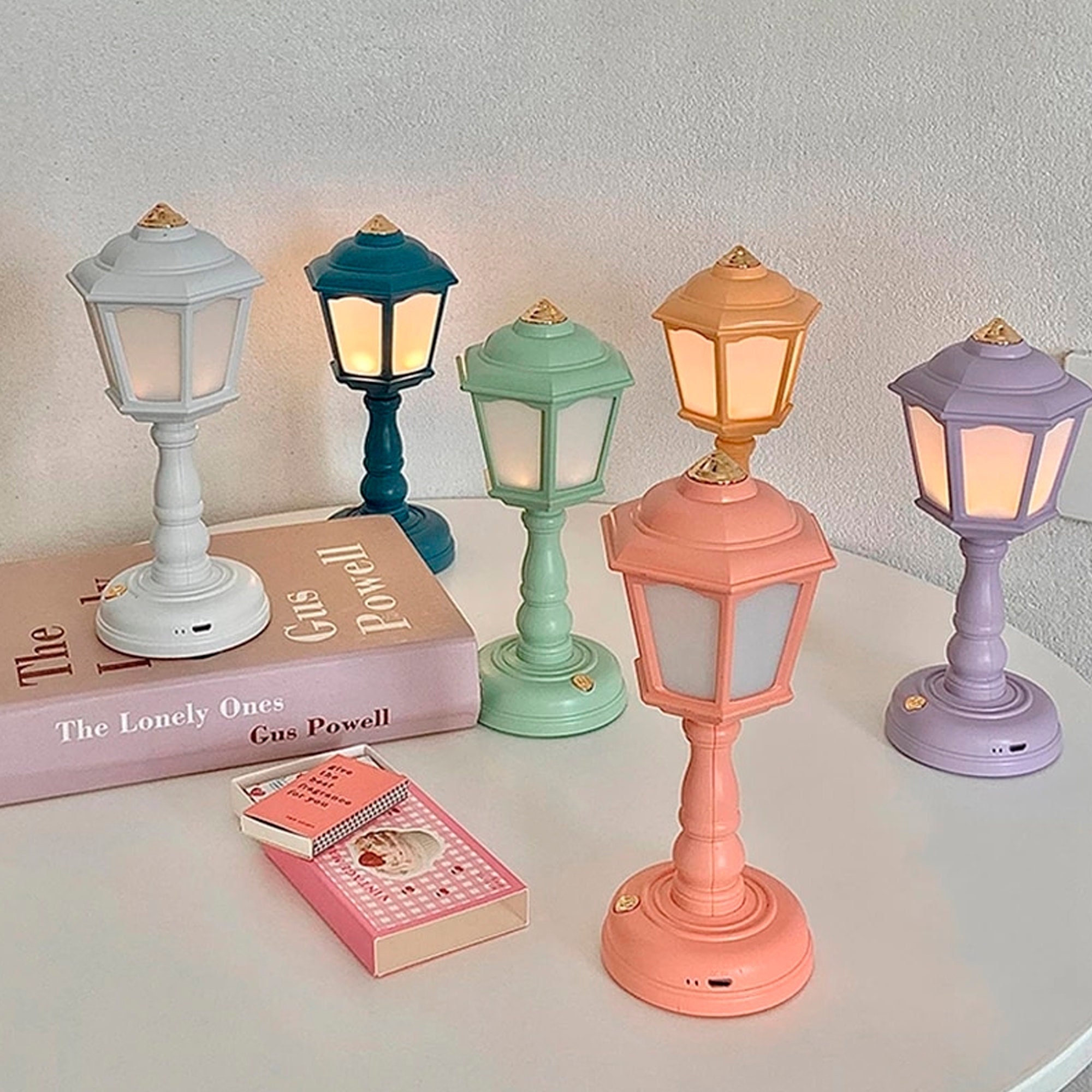 Retro LED Desk Lamp Mini Street Lamp Design USB Charging Etsy