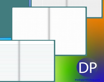 DIGITAL - 3 Journals (Dotted, Graph & Lined Paper) GoodNotes 5, PDF