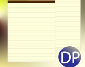 DIGITAL - Yellow Flip Memo Pad (Good Notes, PDF)