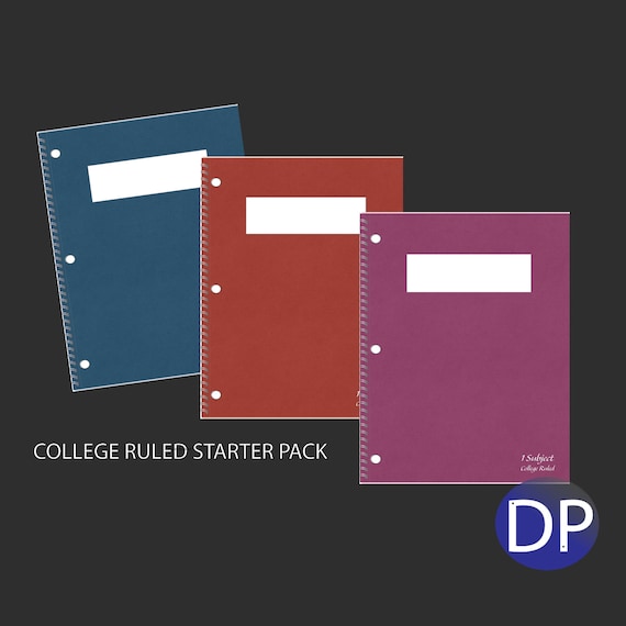 Digital 1-Subject College Ruled Starter Pack