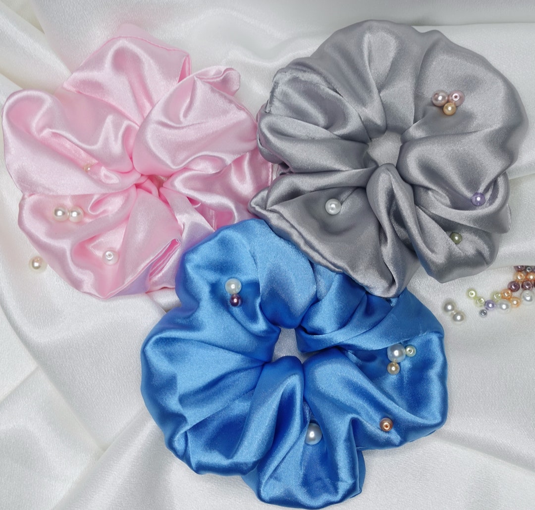 Satin Silk Scrunchies Satin Scrunchie XL Scrunchies Luxury Etsy UK