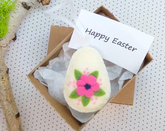 Easter Egg in Matchbox, Small Gift, Matchbox gift, Hanging Ornament, Easter Felt Decoration, Easter Tree Decor, Personalised Easter Gift