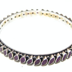 Natural Genuine Ruby 925 Sterling Silver Bangle Kadas Jewelry Gemstone Kada Wedding Bangle Handmade Bangle Ruby Bangle Gift For Her
