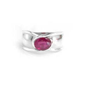Ruby  Ring In 925k Sterling Silver ,Wedding Ring ,Artisan Ring, Ruby Gemstone Ring hand made ring Handmade ring
