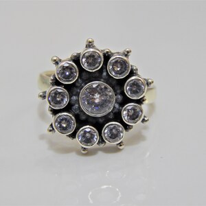 Zircon Rings ,925 Sterling Silver Jewelry ring with gemstone  zircon for Girls & Women gift item