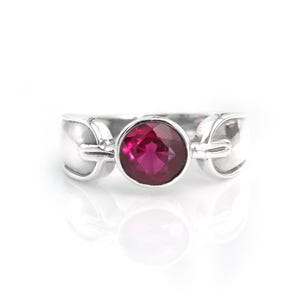 Natural Ruby Ring 925 Sterling Silver Jewelry Ring Gemstone Ring Ruby Jewelry Handmade Ring gift For Her