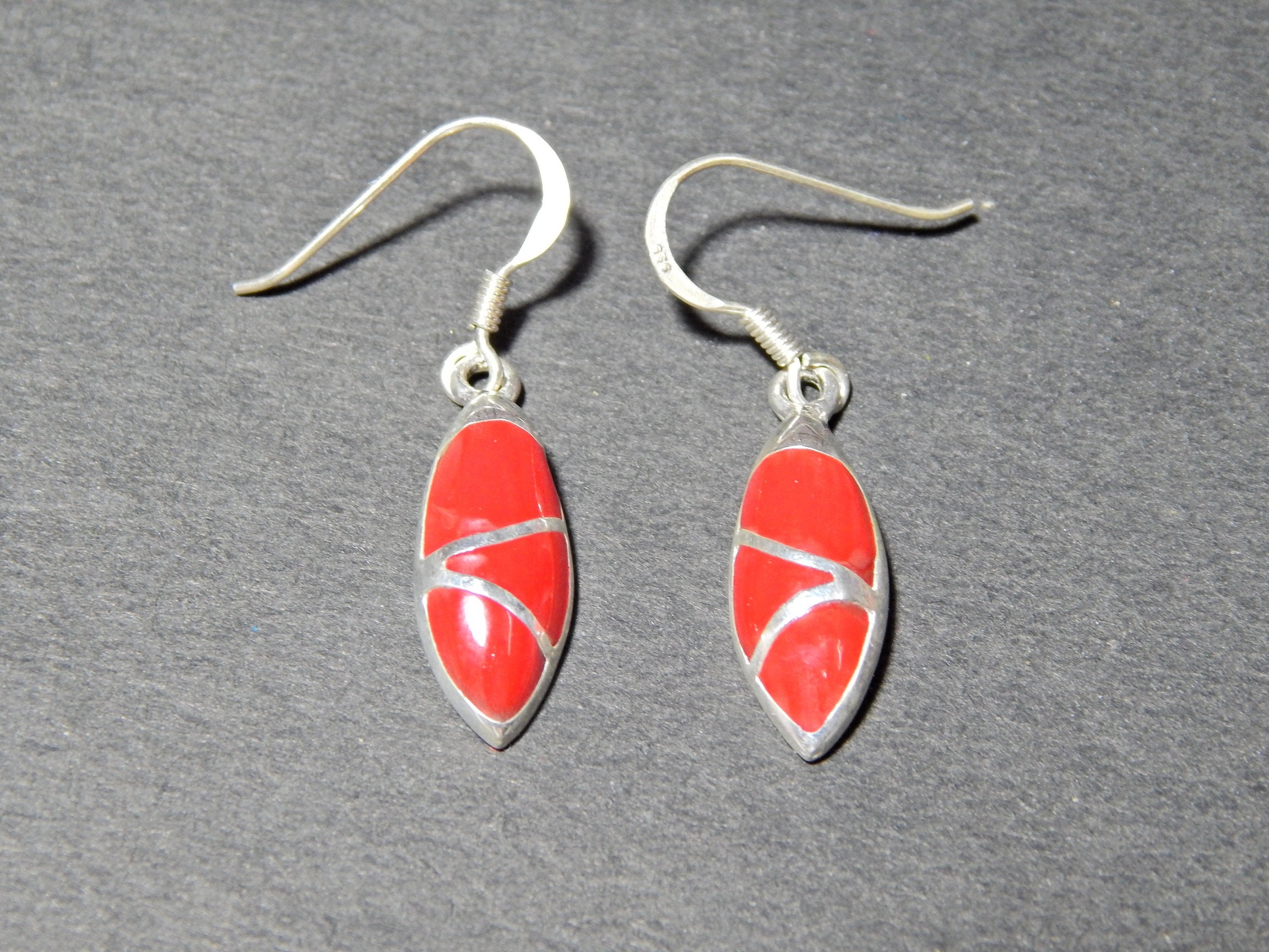 Coral Earring925 Sterling Silver Jewelry With Gemstone Coral Etsy