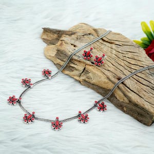 Coral Earring Coral Pendant Sterling 925 Silver Jewellery Wedding Jewelry Set Gift For Her Gemstone Jewellery Set Red Pendant Red Earring