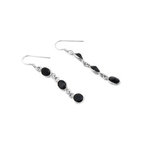 Black Onyx Earring 925 Sterling Silver Earring Dangle Drop Earring Gemstone Earring Gift For Her Delicate Earring Anniversary Gift Item