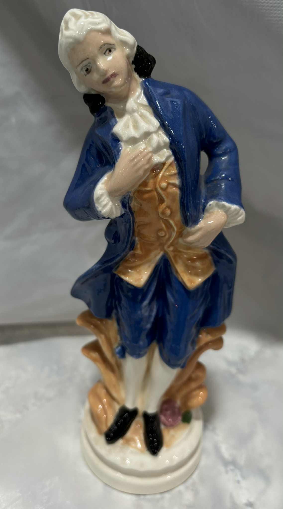 Vintage Handmade Man and Woman Ceramic Georgian Colonial Victorian