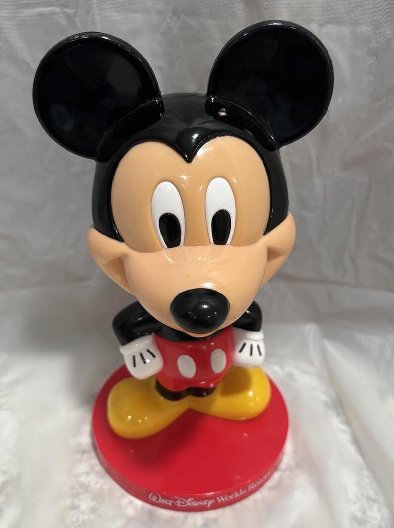 Vintage Micky Maus Bobblehead Disney Sammeln Nodder Figur Retro Dekor Bild 2