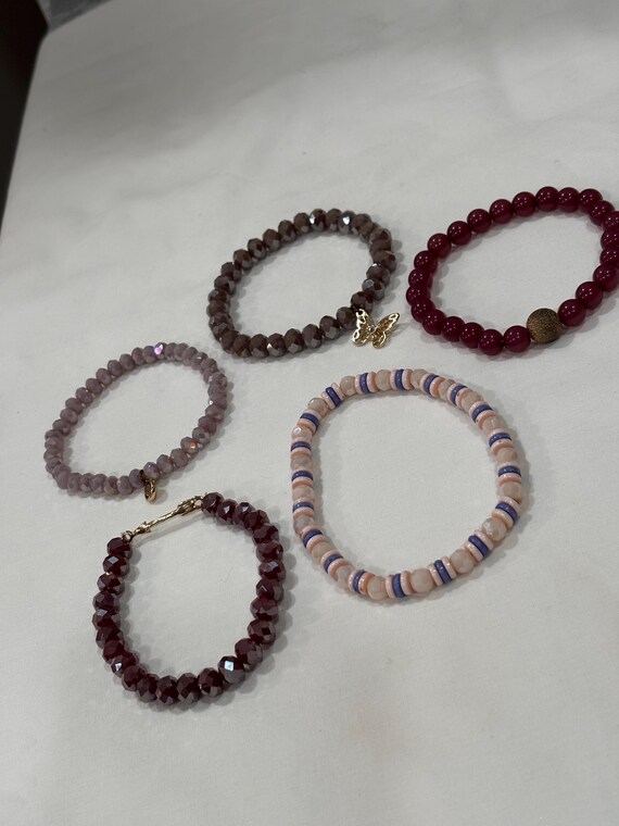 Mixed Beaded Stretch Stackable Bracelets Jewelry … - image 18