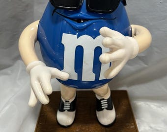 ヴィンテージ M&M ブルー 演奏サックス キャンディディスペンサー