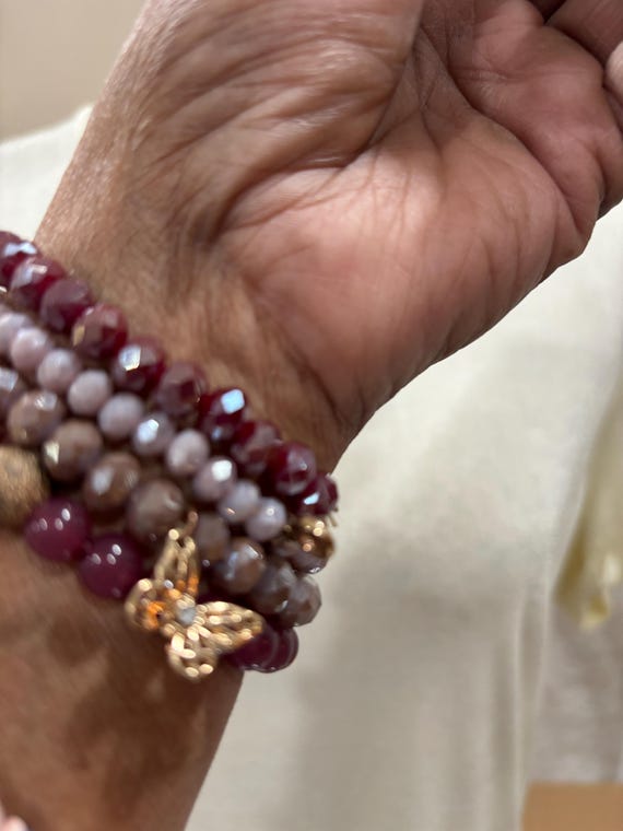 Mixed Beaded Stretch Stackable Bracelets Jewelry … - image 4