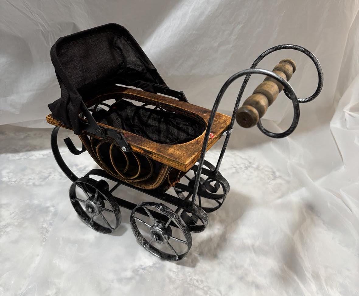 Wood Doll Stroller