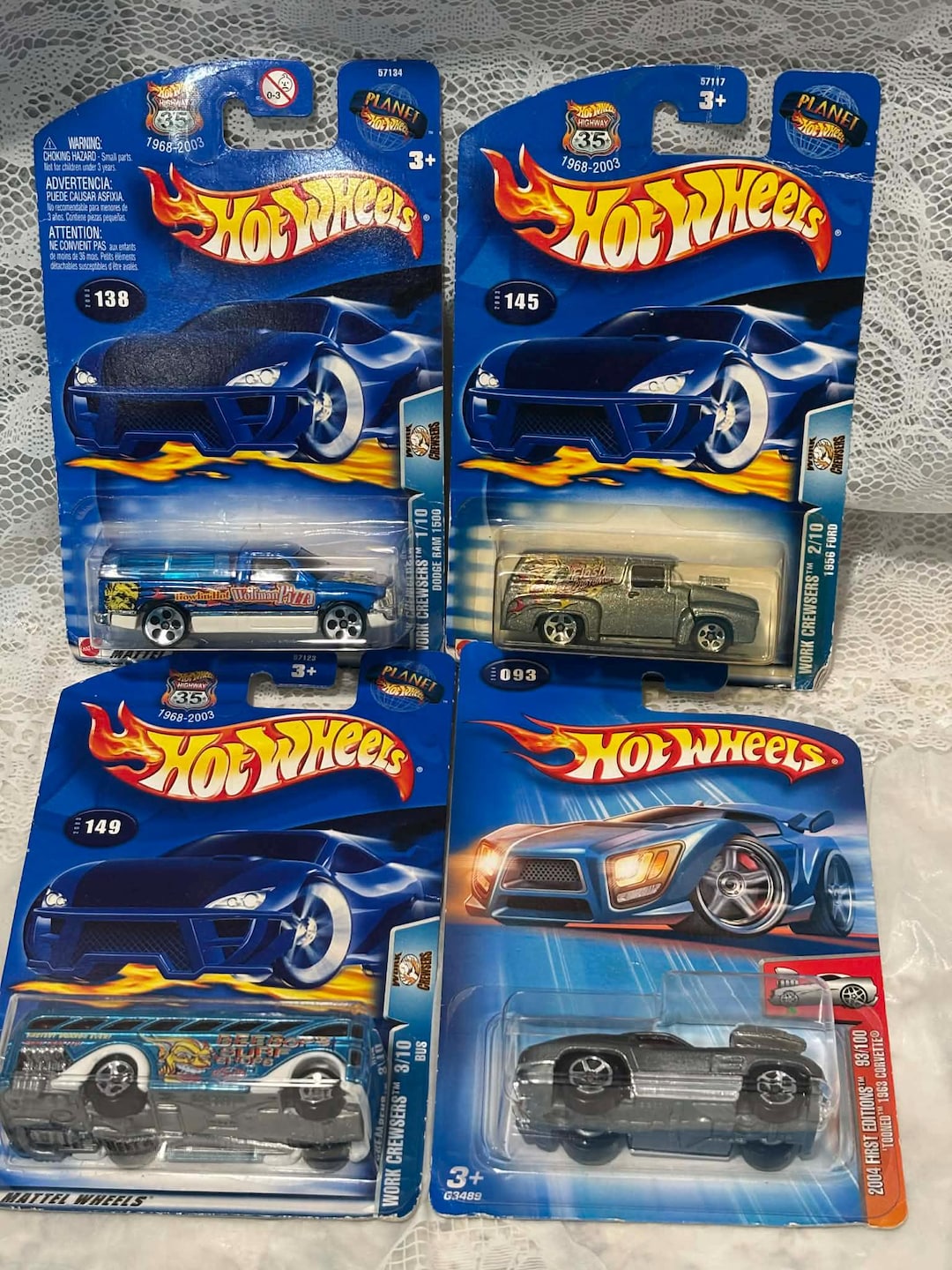 Hot Wheels 4-car Vintage Bundle-new on Card - Unopened in Original