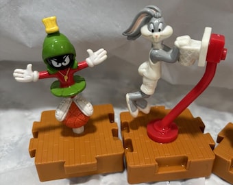 Vintage 1996 Space Jam McDonalds Happy Meal Toys - Set of 6