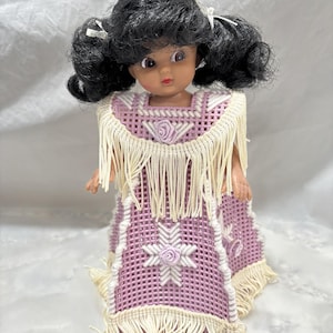 Vintage Indian American Little Girl Handmade Doll