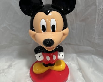 Vintage Musse Pigg Bobblehead Disney Samlarfigur Nodder Retro Dekor