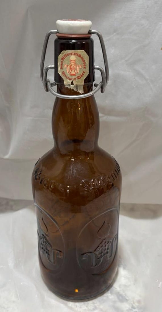 Vintage 1980er Jahre Bier Grolsch Flasche mit Bügelverschluss