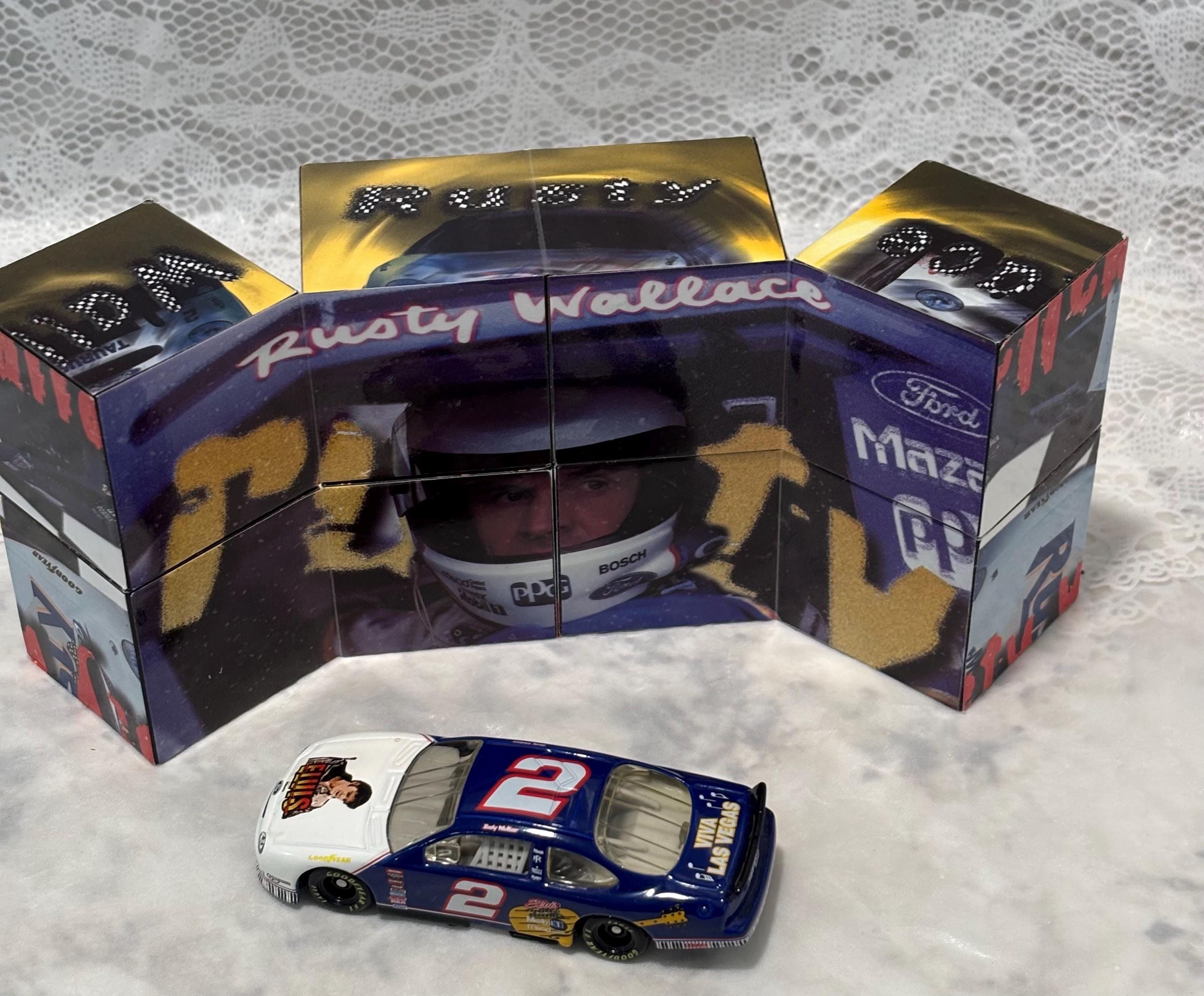 NASCAR Rusty Wallace #2 Bundle Picture Cube Puzzle Diecast Ford