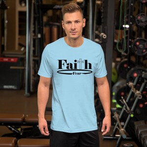 Faith Overcomes Fear - Bella+ Unisex T-shirt [Psalm 56]