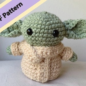 Baby Yoda / Grogu PDF Pattern - Crochet Plush / Amigurumi - Easy ...