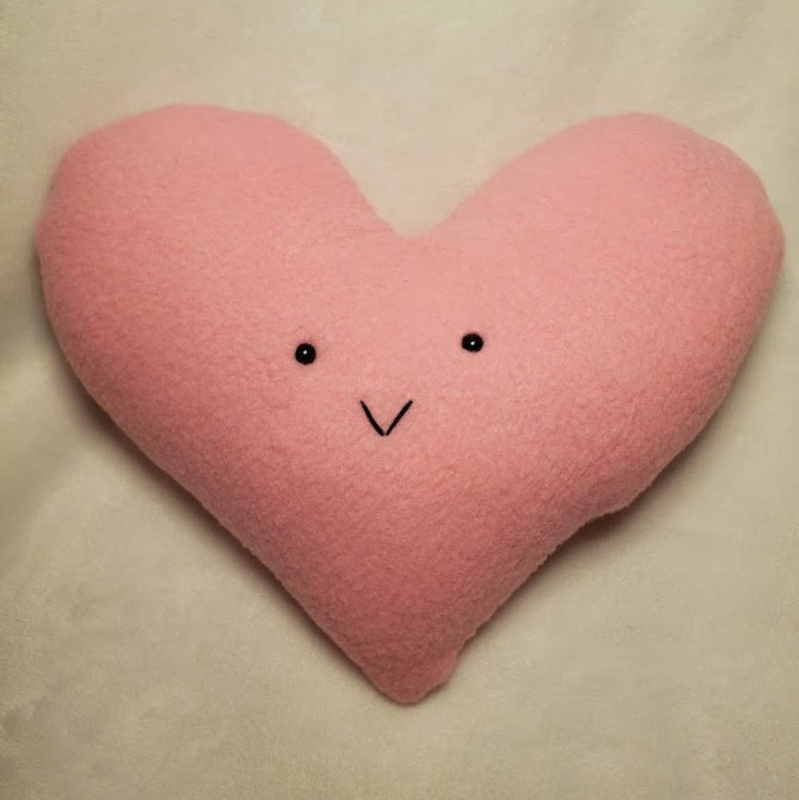 Custom Heart Plush Etsy