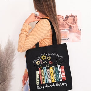 Occupational Therapy Tote Bag, OT Helping You Grow Your Own Way, Occupational Therapist Bag, Pediatric Occupational Therapist, OT Gift afbeelding 5