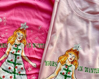 Grease 2 Girl for All Seasons Winter Stephanie Zinone Pink Ladies Christmas Tree T Shirt Unisex - Etsy Grease 2 Girl for All Seasons Winter Stephanie Zinone Pink Ladies Christmas Tree T Shirt Unisex - Etsy